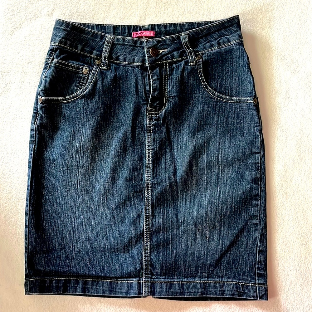 Juniors Max Rave Denim Skirt